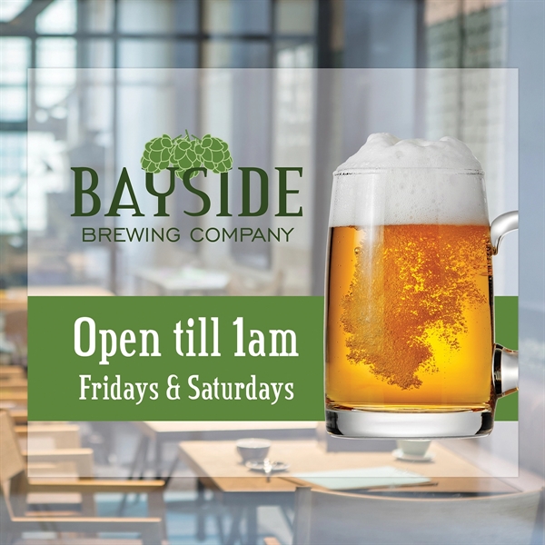 5" x 6" Outside Window Static Cling... from ASI 80228 Quinn