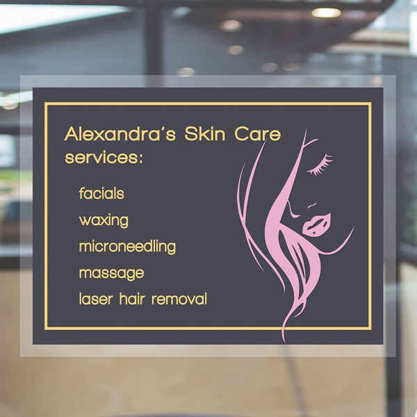 6" x 8" Inside Window Static Cling.... from ASI 80228 Quinn