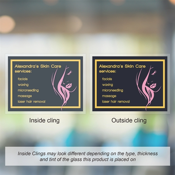 6" x 8" Inside Window Static Cling.... from ASI 80228 Quinn