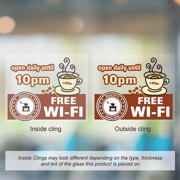 5" x 6" Inside Window Static Cling.... from ASI 80228 Quinn