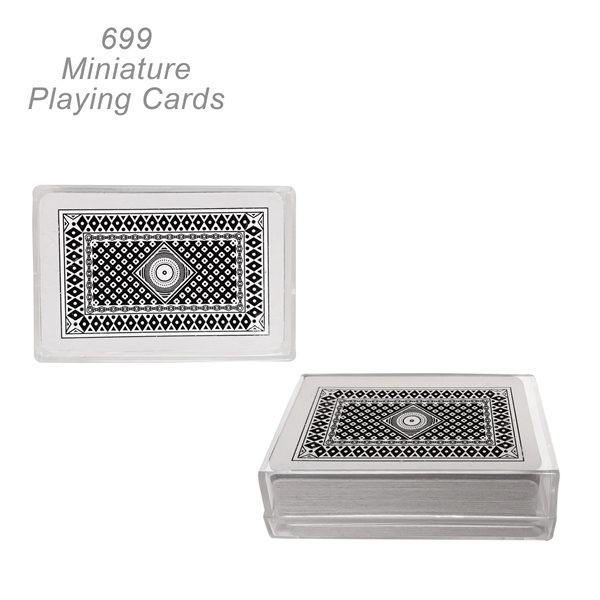 Delightful Authentic 2 1/4" Playing Cards Deck With Clear Case... from ASI 45100 Chulani Promotional Products, Inc / Competitive Edge Innovations/Chulani