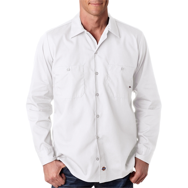 Dickies® Men's 4.25 oz. Industrial Long-Sleeve Work Shirt... from ASI 34063 alphabroder