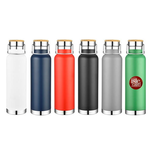 Eco friendly, reusable and recyclable stainless steel bottle with cap.... from ASI 34046 Allcasion Travelware Co