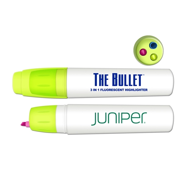 The Bullet Twist Action 3 Color Retractable Fluorescent Highlighter... from ASI 67675 Liqui-Mark Corp