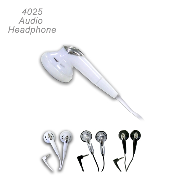 Audio stereo ear bud type headphones in popular colors - Widely... from ASI 45100 Chulani Promotional Products, Inc / Competitive Edge Innovations/Chulani
