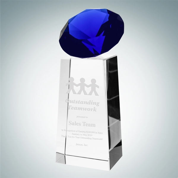 The Blue Diamond Tower Award features a multi-faceted crystal diamond that... from ASI 47791 Best Deal Awards