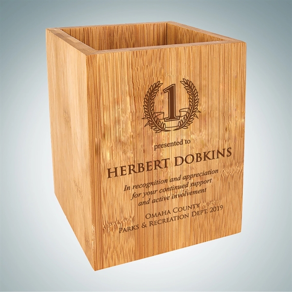 The Bamboo Utensil/Pen Holder is a perfect to use as an... from ASI 47791 Best Deal Awards