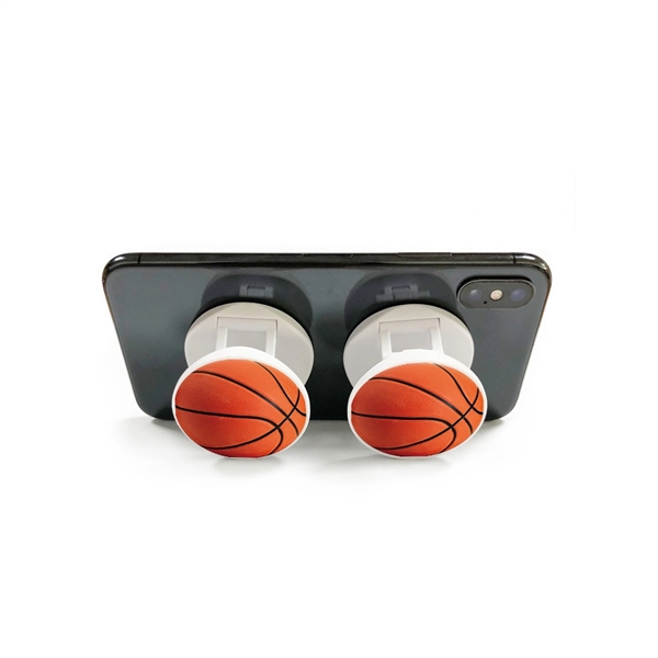 1.69" x 0.98" round ABS plastic flip-up round phone grip and... from ASI 37218 Athena Promo (tm)