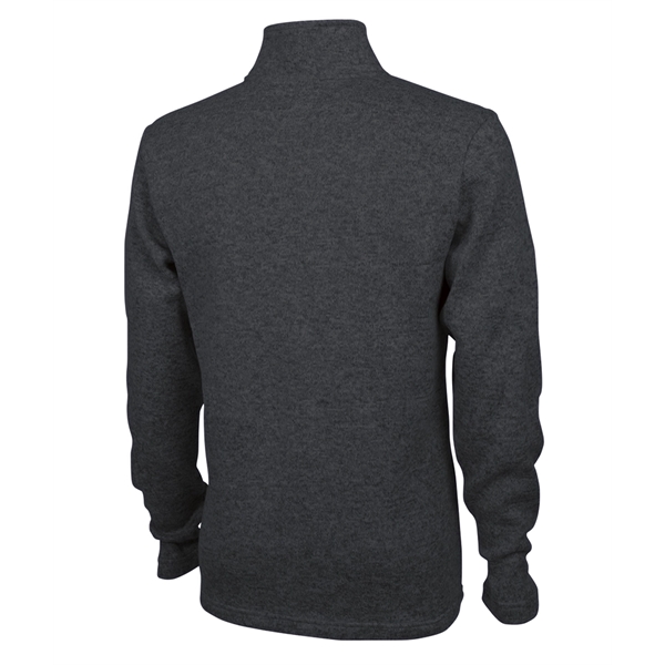 Men's 100% polyester heathered fleece with zippered pocket on sleeve.... from ASI 44620 Charles River Apparel