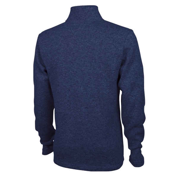 Men's 100% polyester heathered fleece with zippered pocket on sleeve.... from ASI 44620 Charles River Apparel