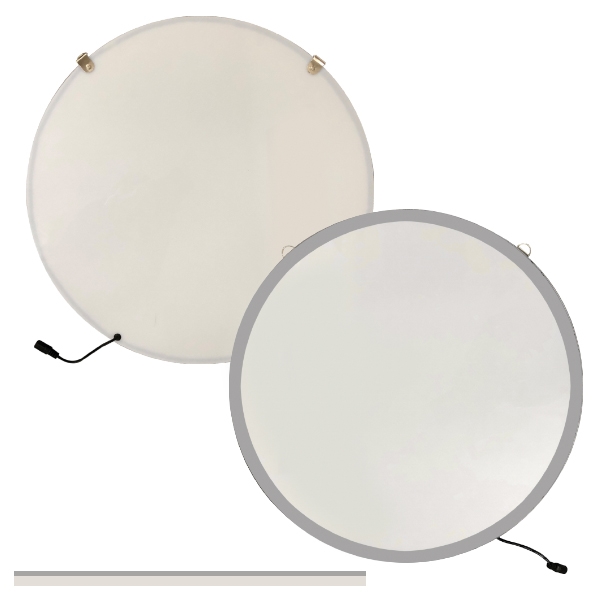 18" round acrylic LED lighted sign with UL approved 72" and... from ASI 62677 iline PROMO (The Innovative Line) / iline PROMO (The Innovative Line)