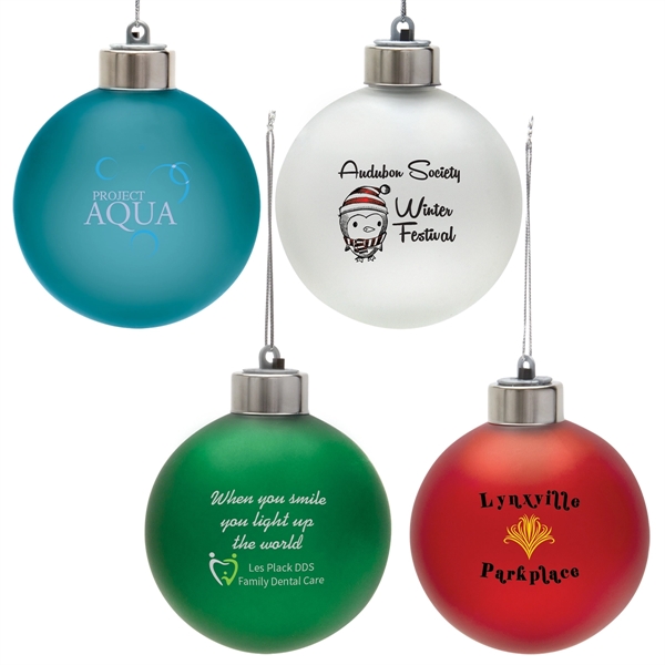 3" round, light-up shatter-resistant ornament with customization; three button cell batteries... from ASI 62190 Illini