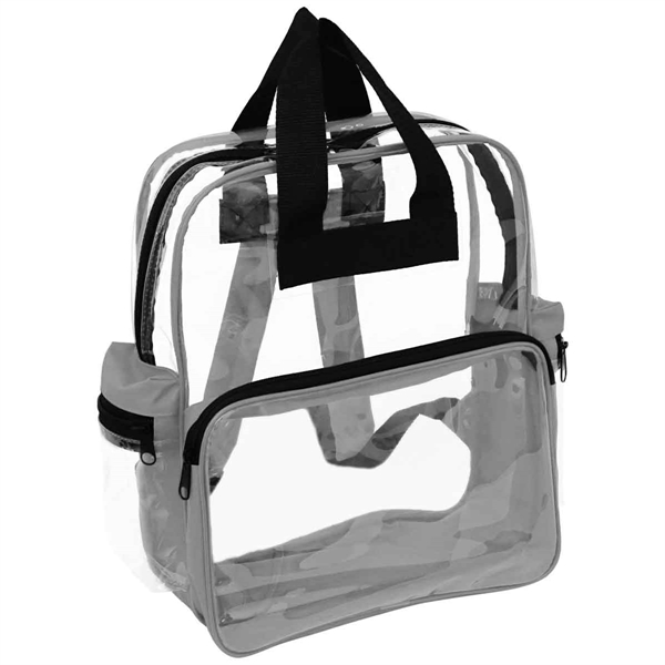 Clear PVC backpack. With 2 side pockets.... from ASI 34046 Allcasion Travelware Co
