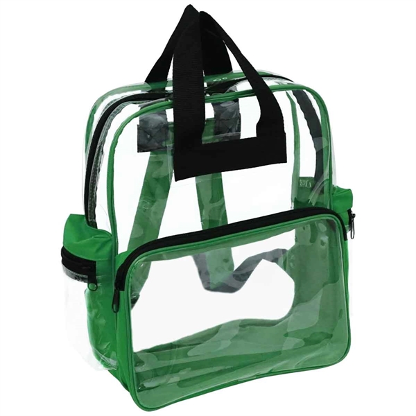 Clear PVC backpack. With 2 side pockets.... from ASI 34046 Allcasion Travelware Co