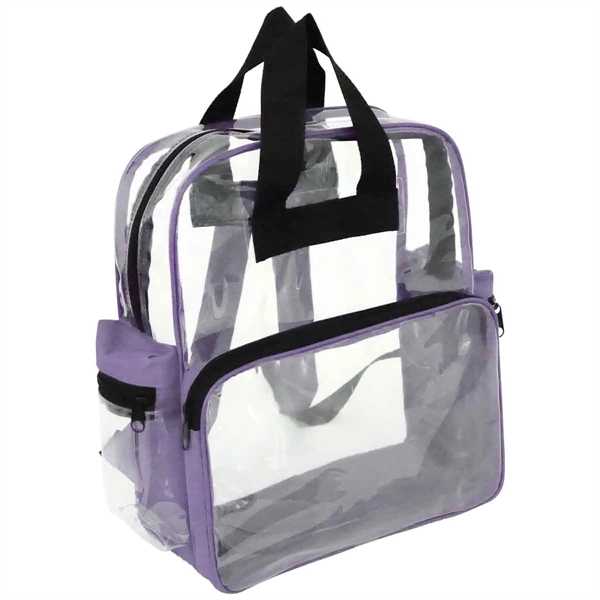 Clear PVC backpack. With 2 side pockets.... from ASI 34046 Allcasion Travelware Co