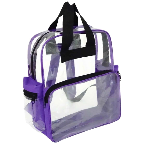 Clear PVC backpack. With 2 side pockets.... from ASI 34046 Allcasion Travelware Co