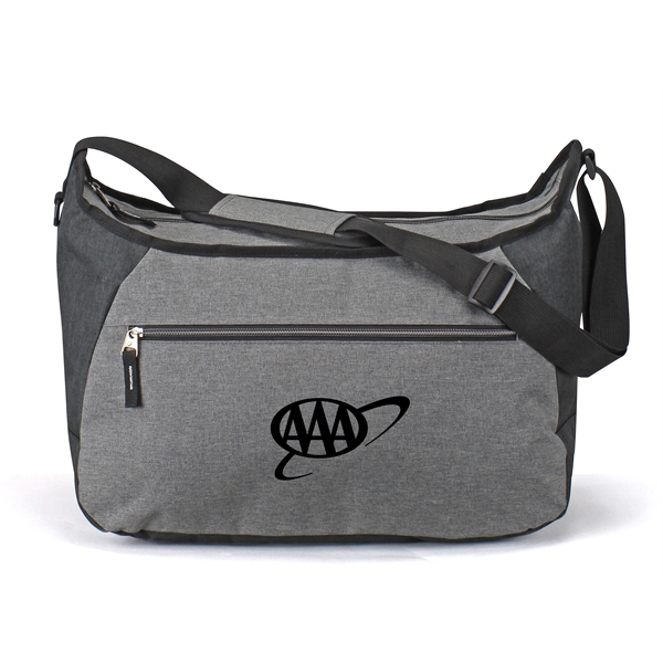 Messenger bag with zippered front pocket, 300 denier polyester.... from ASI 34046 Allcasion Travelware Co