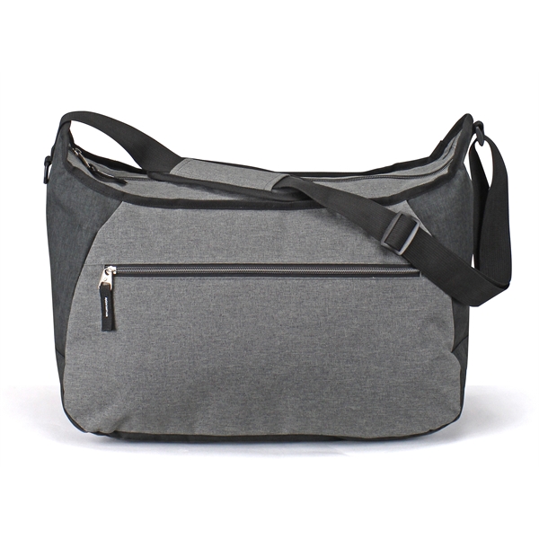 Messenger bag with zippered front pocket, 300 denier polyester.... from ASI 34046 Allcasion Travelware Co