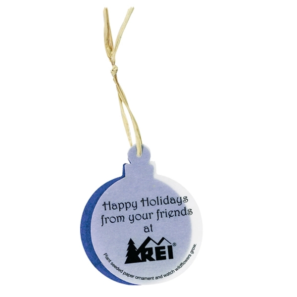 Seeded ornament made of elegant vellum paper and attached to one... from ASI 54100 Fields Manufacturing Inc / Sprout Tyme Line by American Greenwood