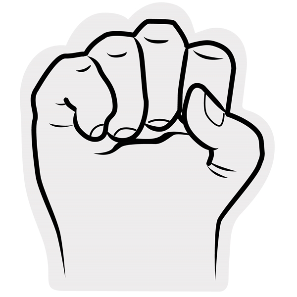 Our 14" high foam fist cheering mitt novelty has hand slits... from ASI 54886 Foamworx / FoamWorx