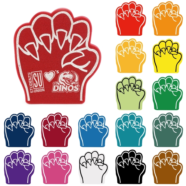 Our 10.75" high foam claw cheering novelty has hand slits so... from ASI 54886 Foamworx / FoamWorx