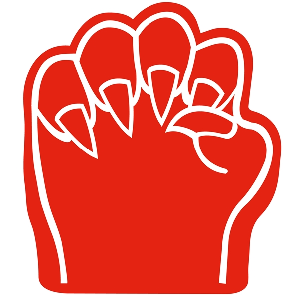 Our 10.75" high foam claw cheering novelty has hand slits so... from ASI 54886 Foamworx / FoamWorx