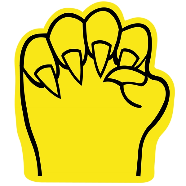 Our 10.75" high foam claw cheering novelty has hand slits so... from ASI 54886 Foamworx / FoamWorx