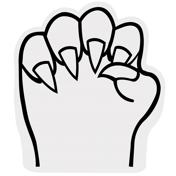 Our 10.75" high foam claw cheering novelty has hand slits so... from ASI 54886 Foamworx / FoamWorx