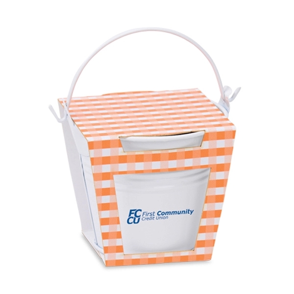 Mini bucket planter kit featuring a soil disk, seed packet and... from ASI 54100 Fields Manufacturing Inc / Sprout Tyme Line by American Greenwood