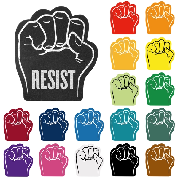 Our 10.75" high foam fist cheering novelty has hand slits so... from ASI 54886 Foamworx / FoamWorx