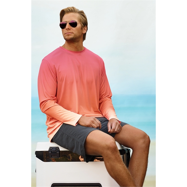 Barbados two colored gradient long sleeve tee with UPF 50+ protection.... from ASI 85988 Century Place Apparel