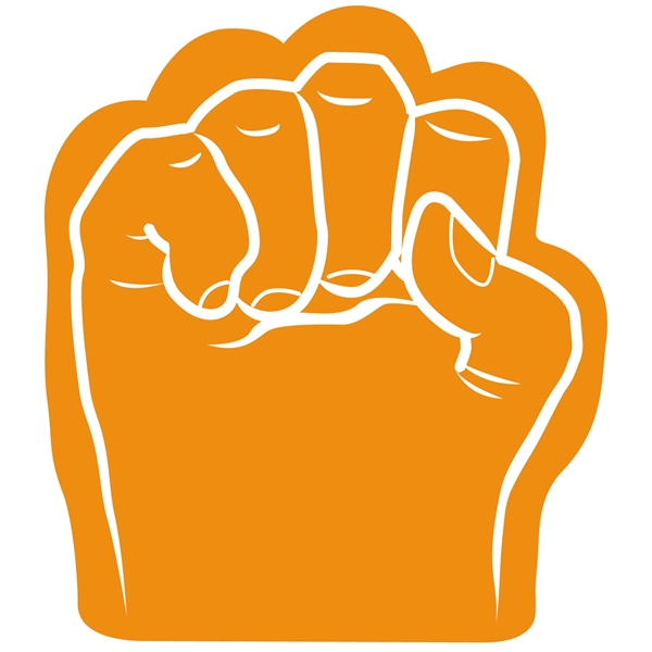Our 10.75" high foam fist cheering novelty has hand slits so... from ASI 54886 Foamworx / FoamWorx
