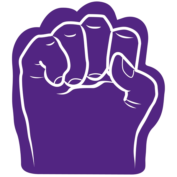 Our 10.75" high foam fist cheering novelty has hand slits so... from ASI 54886 Foamworx / FoamWorx