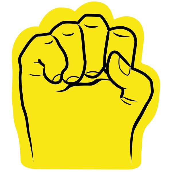 Our 10.75" high foam fist cheering novelty has hand slits so... from ASI 54886 Foamworx / FoamWorx