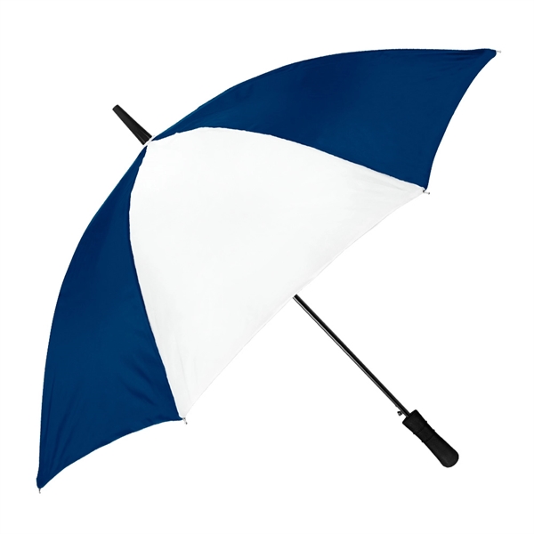 Modernized classic-style stick umbrella with 48" canopy arc and push button... from ASI 89955 StrombergBrand