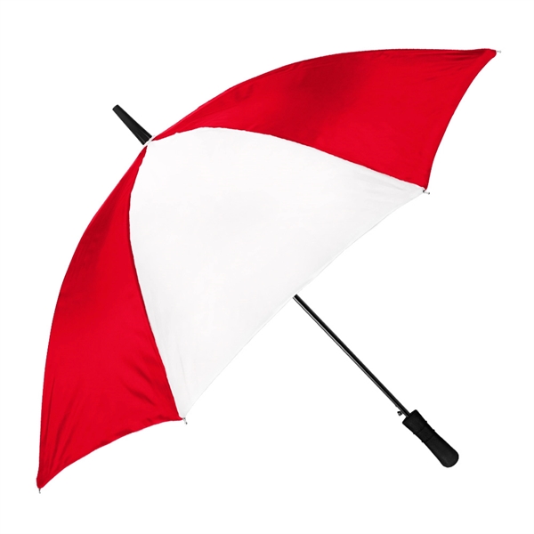 Modernized classic-style stick umbrella with 48" canopy arc and push button... from ASI 89955 StrombergBrand