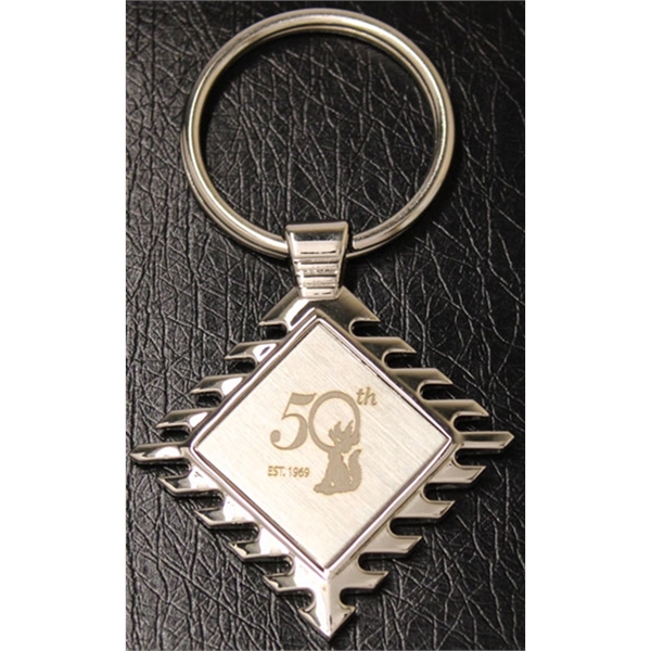 Diamond shape metal key chain.... from ASI 36988 Artek USA Inc / Artek™