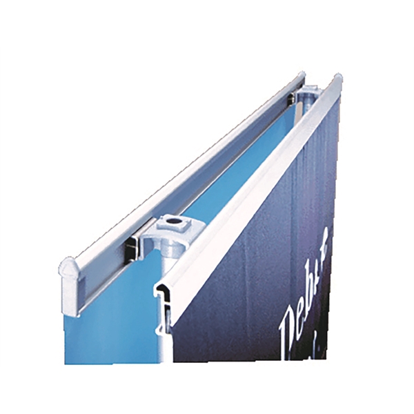 80" x 33.5" vinyl, aluminum and plastic retractable double-sided banner wheeled... from ASI 36558 Aprons, Etc.