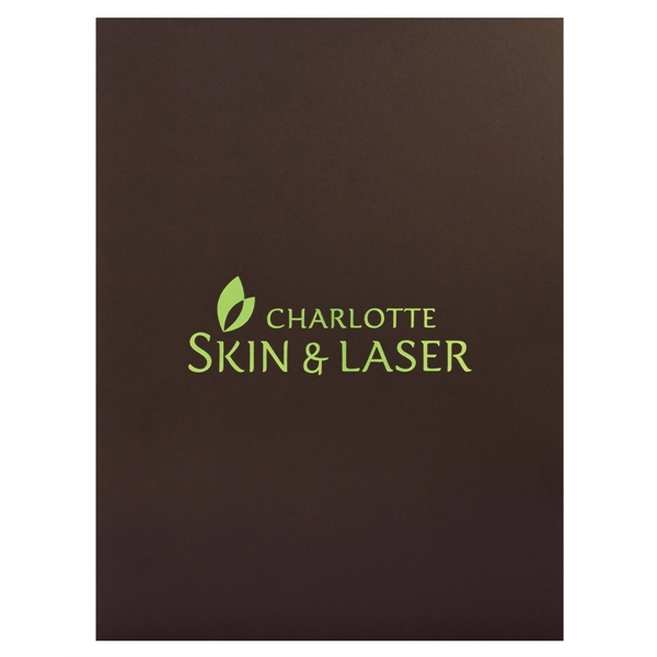 Foil stamped Quick-Ship economy folder with standard business card slots.... from ASI 32050 Admore / Admore®