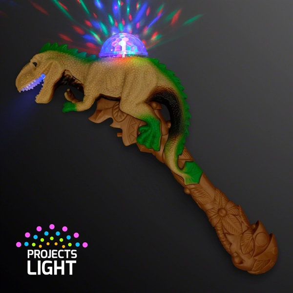 Deluxe Dinosaur Projecting LED Light Wand; Blank Pricing... from ASI 34194 ALightPromos
