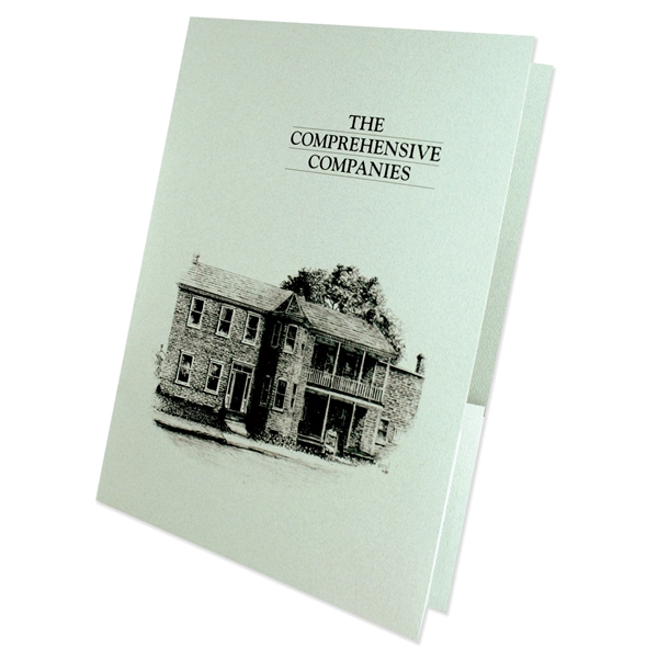 Economical one color printed presentation folder... from ASI 32050 Admore / Admore®