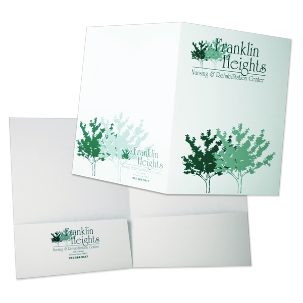 Economical one color printed presentation folder... from ASI 32050 Admore / Admore®
