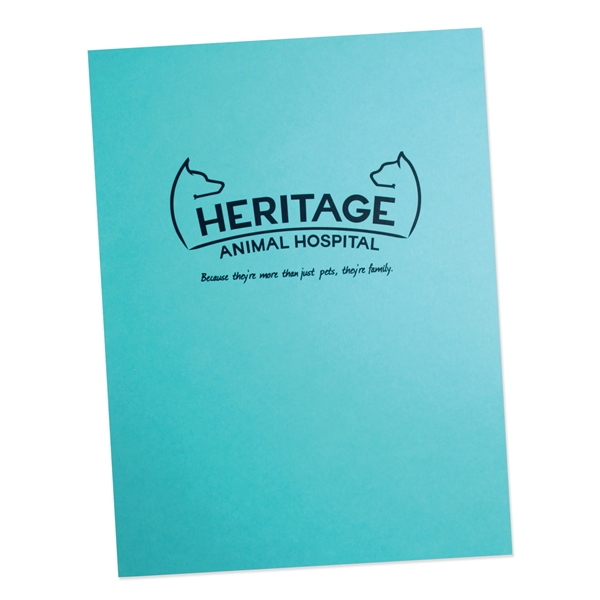 Economical one color printed presentation folder... from ASI 32050 Admore / Admore®