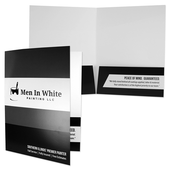 Economical one color printed presentation folder... from ASI 32050 Admore / Admore®