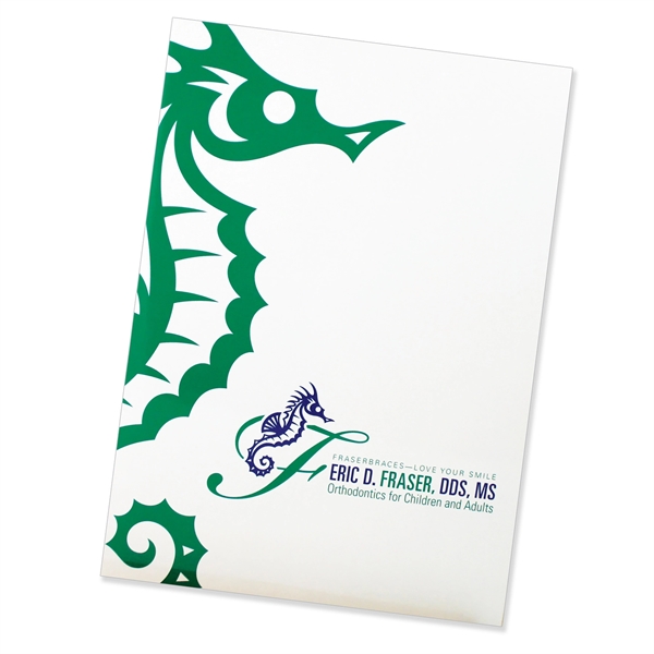 Economical presentation folder printed with two PMS colors.... from ASI 32050 Admore / Admore®