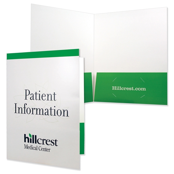 Economical presentation folder printed with two PMS colors.... from ASI 32050 Admore / Admore®