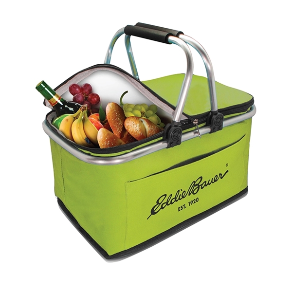 Picnic basket features aluminum handles, made with 600D polyester, thick insulation,... from ASI 30112 ACE Products / Ace Line