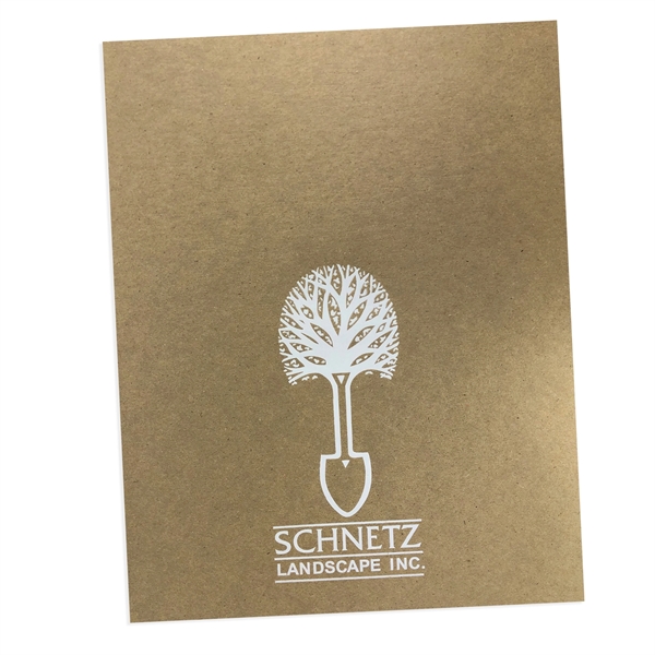 Foil stamped 100% recycled chipboard folder... from ASI 32050 Admore / Admore®