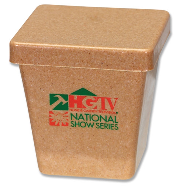 Mini planter made from bamboo with saucer, soil disk, seeds and... from ASI 35500 American Greenwood Inc / Sprout Tyme Line by American Greenwood