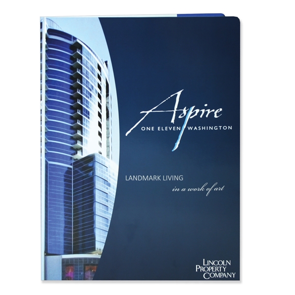 Standard large presentation folder, 9" x 12" rounded corners, with two... from ASI 32050 Admore / Admore®